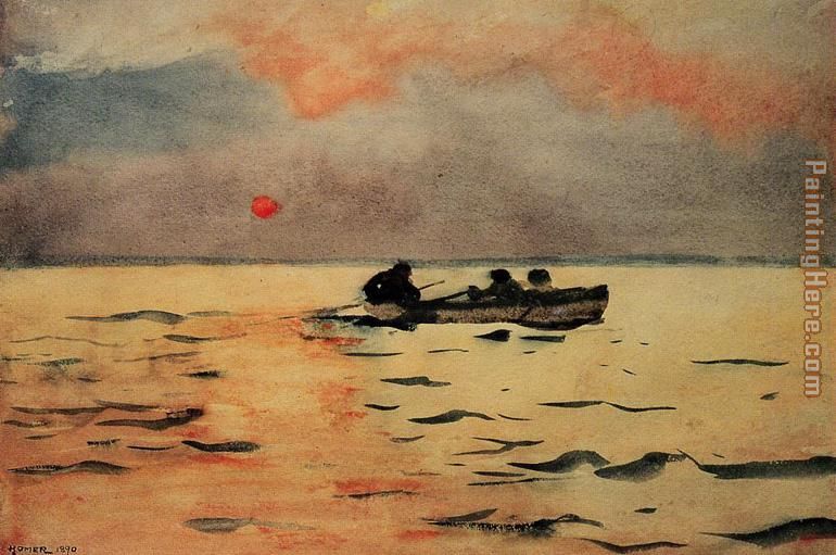 Winslow Homer Rowing Home
